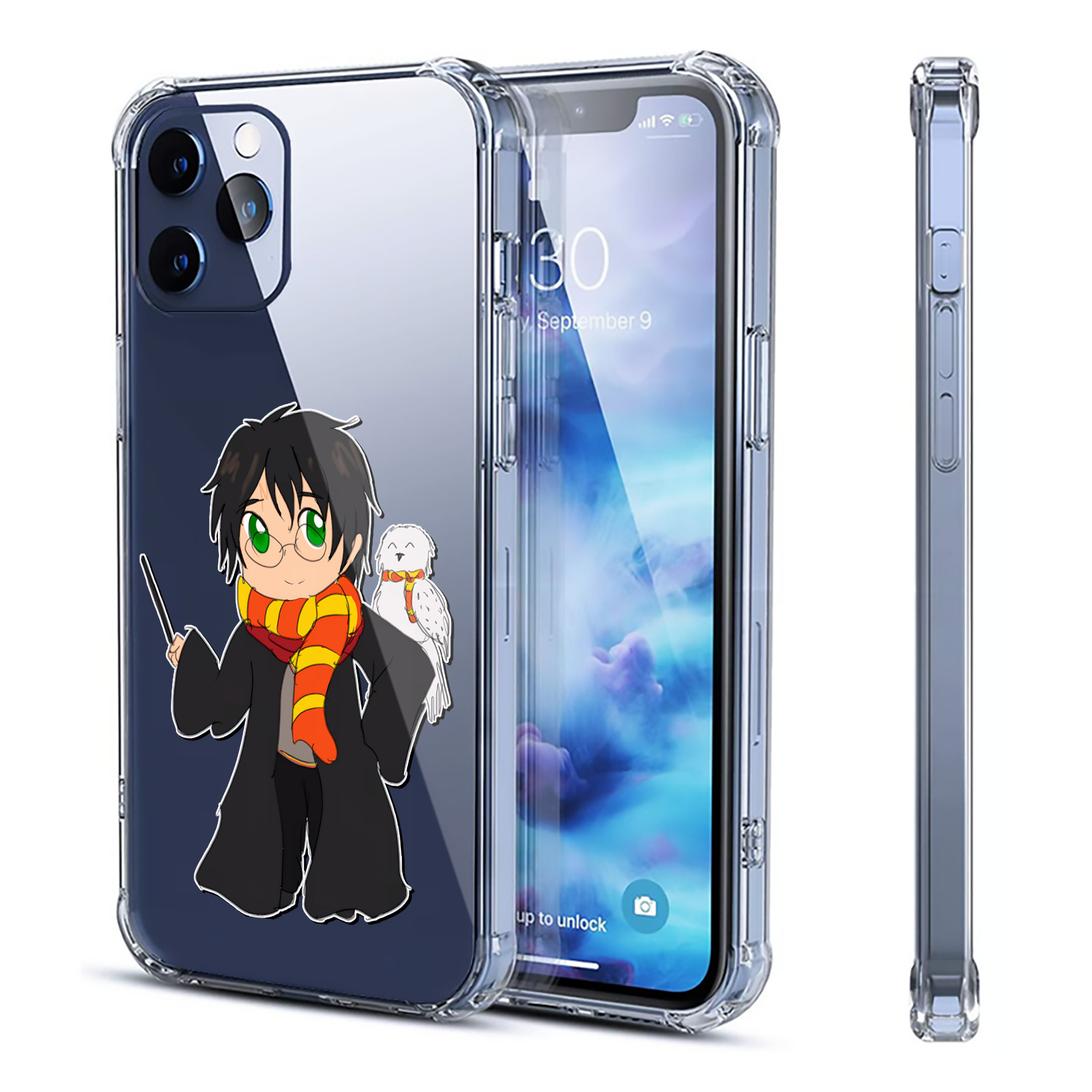（画像用） Harry Potter ハリー・ポッターシリーズ 【iPhone 12シリーズ対応】透明スマホケース（クリアソフトケース）